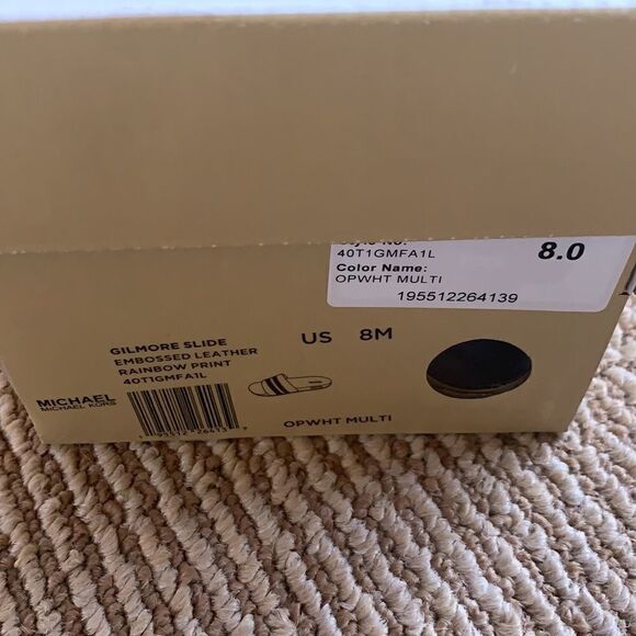 🆕Michael Kors rainbow slide sandals 8​ - Picture 9 of 9
